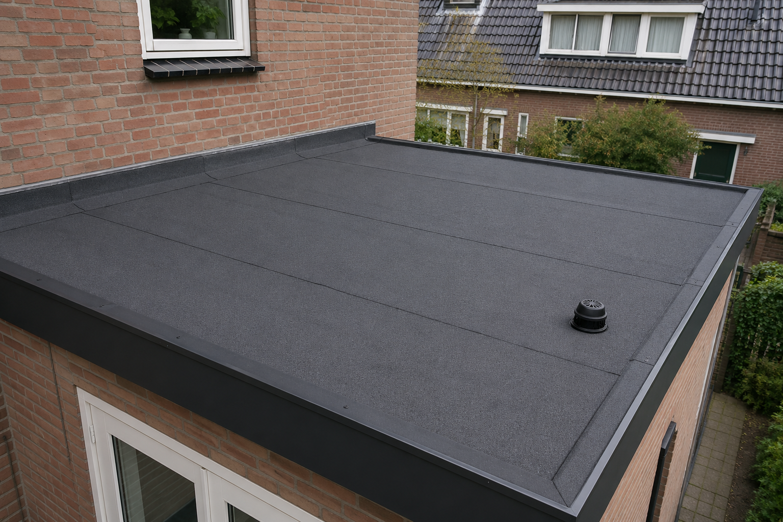 Nieuwe bitumen dakbedekking